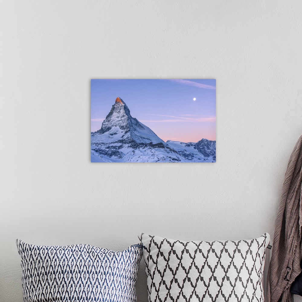 A bohemian room featuring Switzerland, Canton of Valais, Matterhorn.