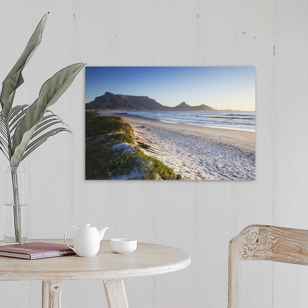 A farmhouse room featuring View of Table Mountain from Milnerton beach, Cape Town, Western Cape, South Africa