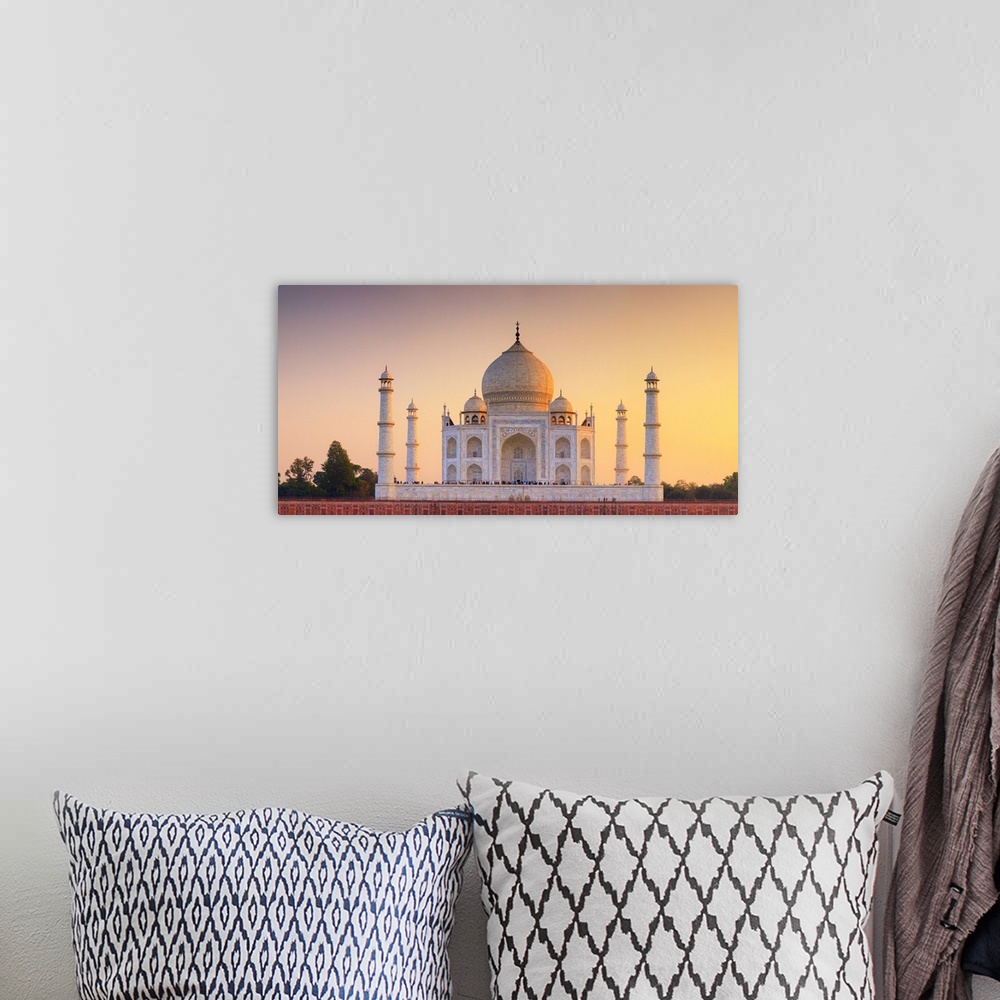 A bohemian room featuring Taj Mahal, Agra, Uttar Pradesh, India