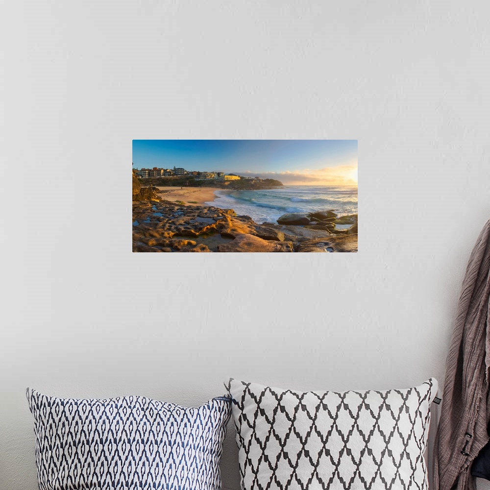 A bohemian room featuring Tamarama Beach At Sunrise, Sydney, New South Wales, Australia