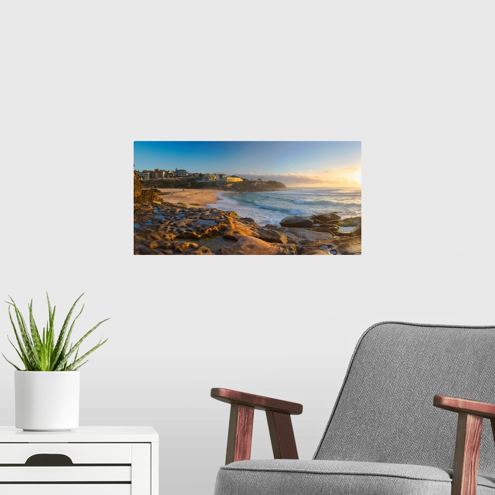 A modern room featuring Tamarama Beach At Sunrise, Sydney, New South Wales, Australia