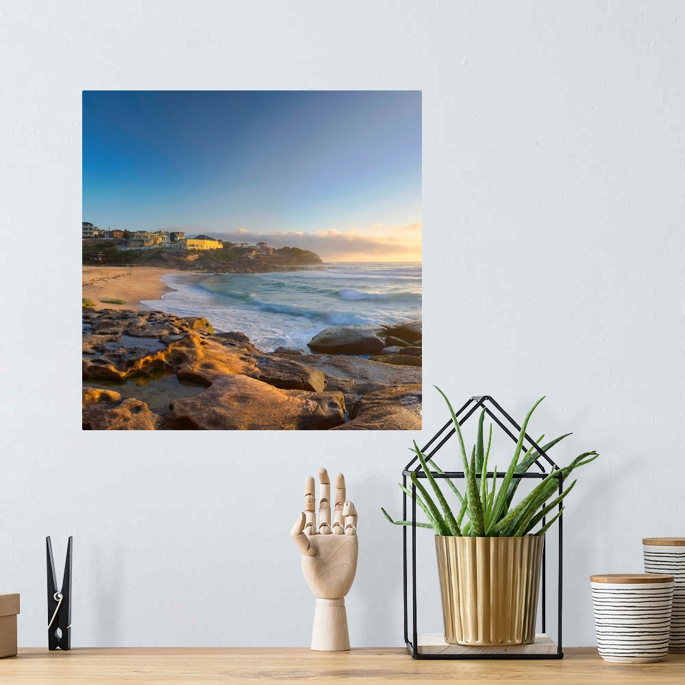 A bohemian room featuring Tamarama Beach At Sunrise, Sydney, New South Wales, Australia