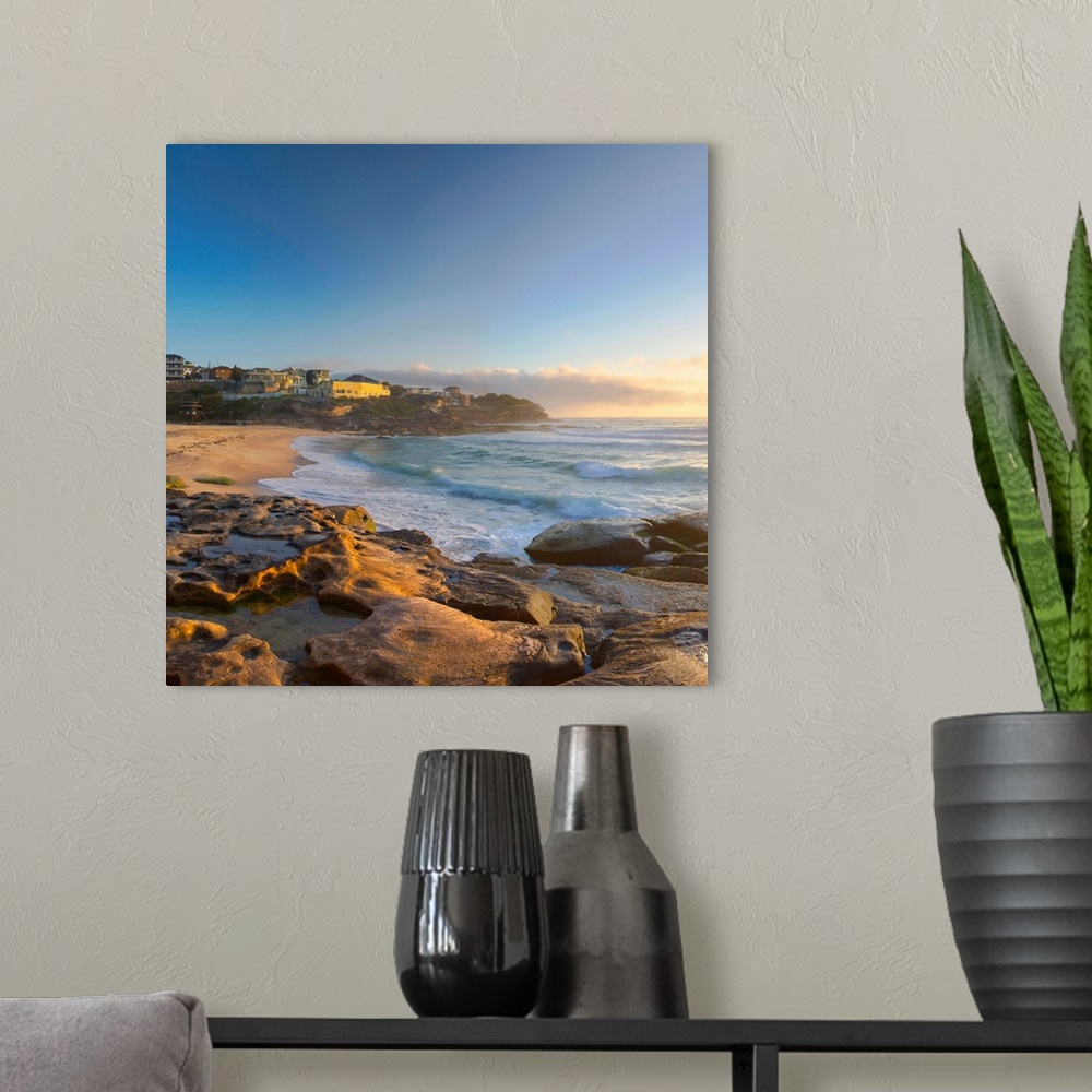 A modern room featuring Tamarama Beach At Sunrise, Sydney, New South Wales, Australia