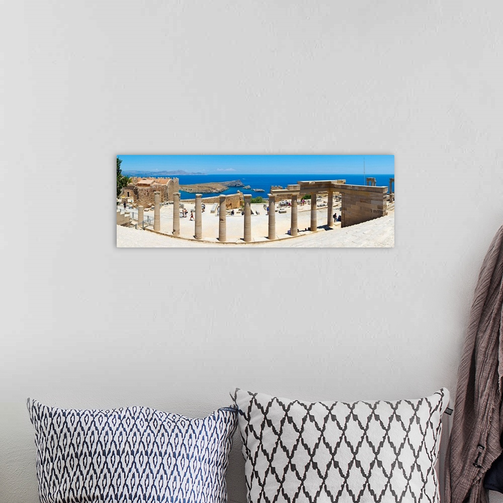 A bohemian room featuring The Acropolis of Lindos, Lindos, Rhodes, Greece