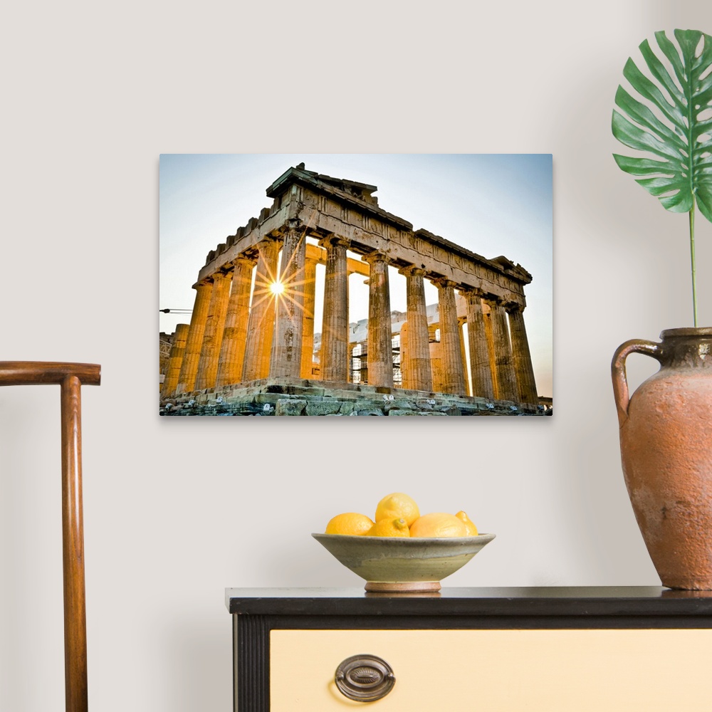 A traditional room featuring The Parthenon, Acropolis, Athens, Greece