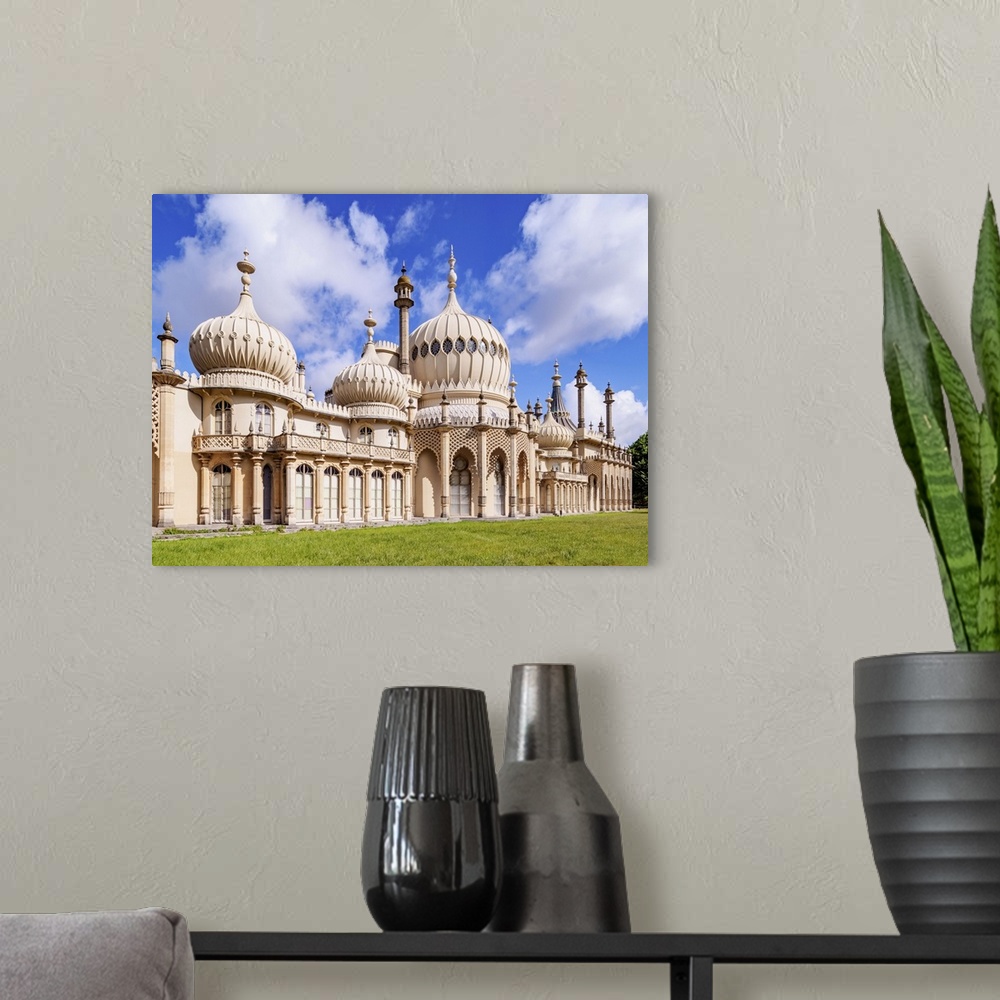 A modern room featuring The Royal Pavilion, Brighton, City of Brighton and Hove, East Sussex, England, United Kingdom.
