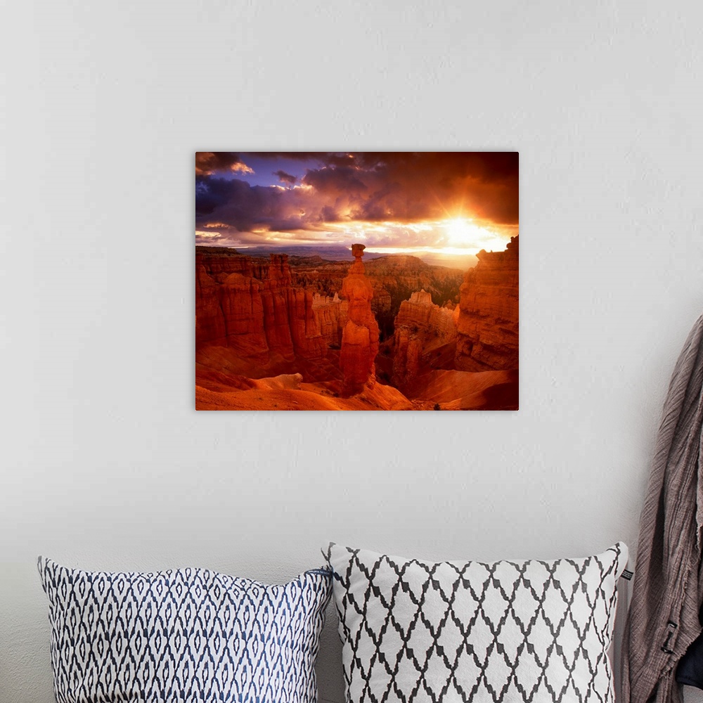 A bohemian room featuring Thor's Hammer, Bryce Canyon National Park, Utah, Usa