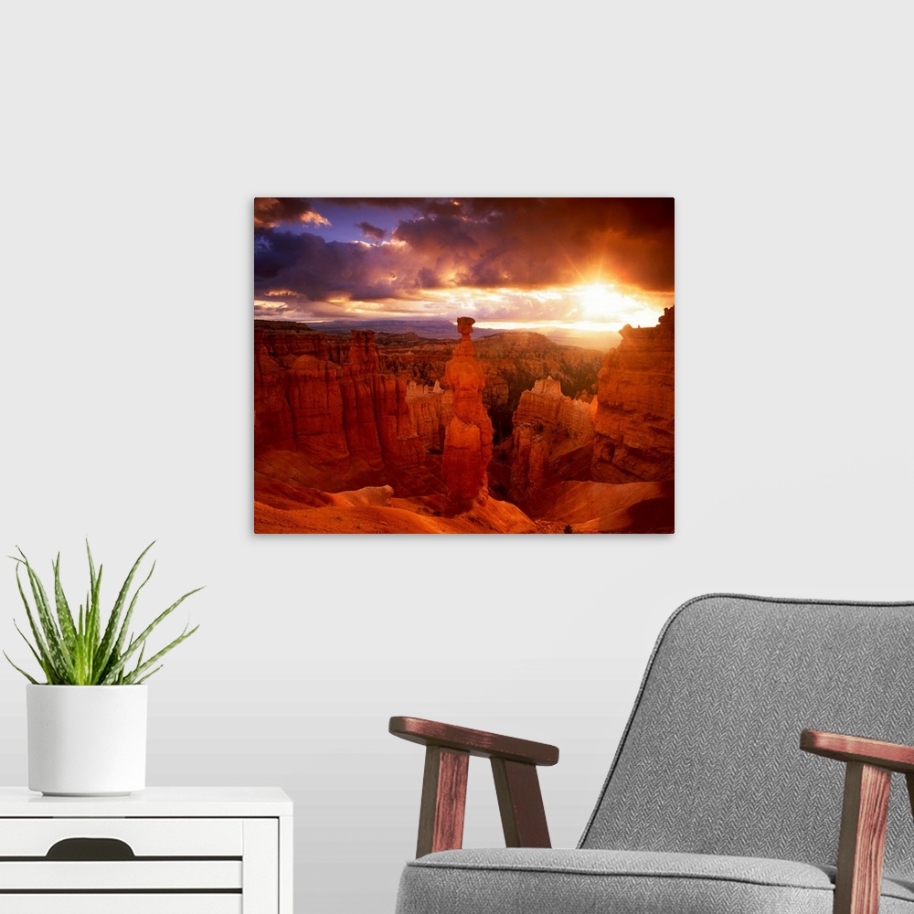 A modern room featuring Thor's Hammer, Bryce Canyon National Park, Utah, Usa