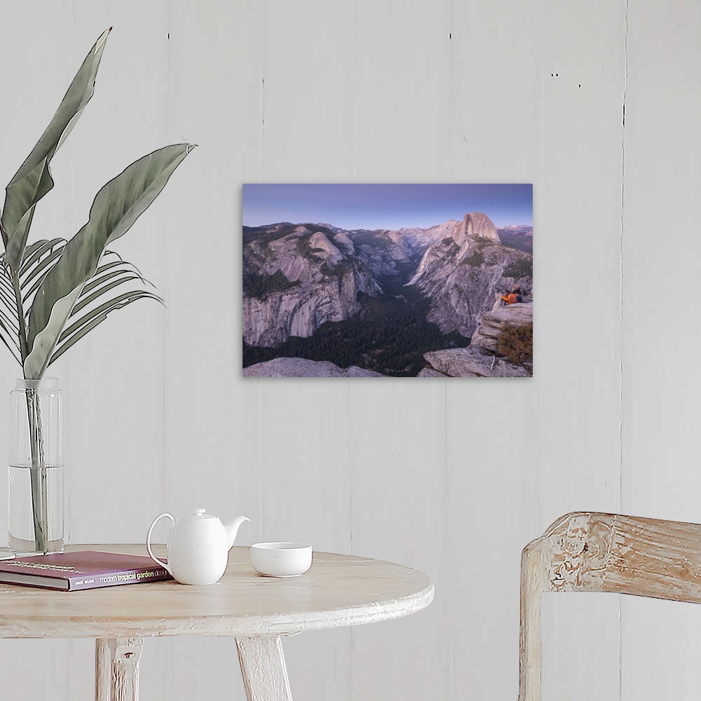 A farmhouse room featuring Tourists viewing Half Dome and Yosemite Valley from Glacier Point, Yosemite National Park, Califo...