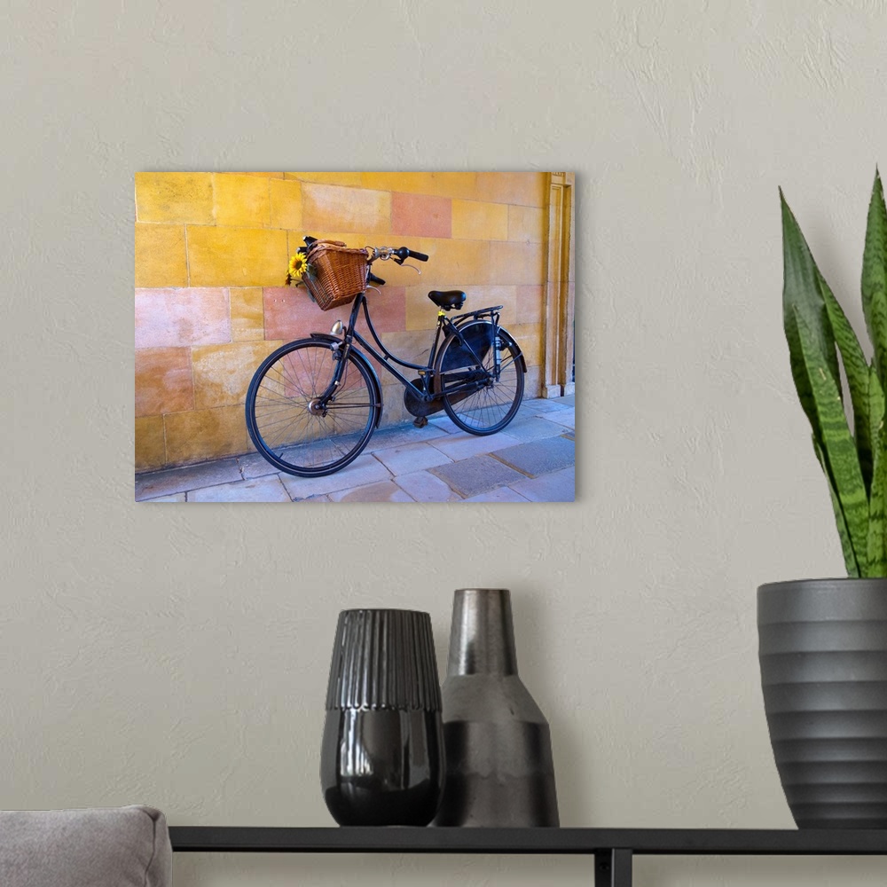 A modern room featuring UK, England, Cambridge, Clare College, bicycle