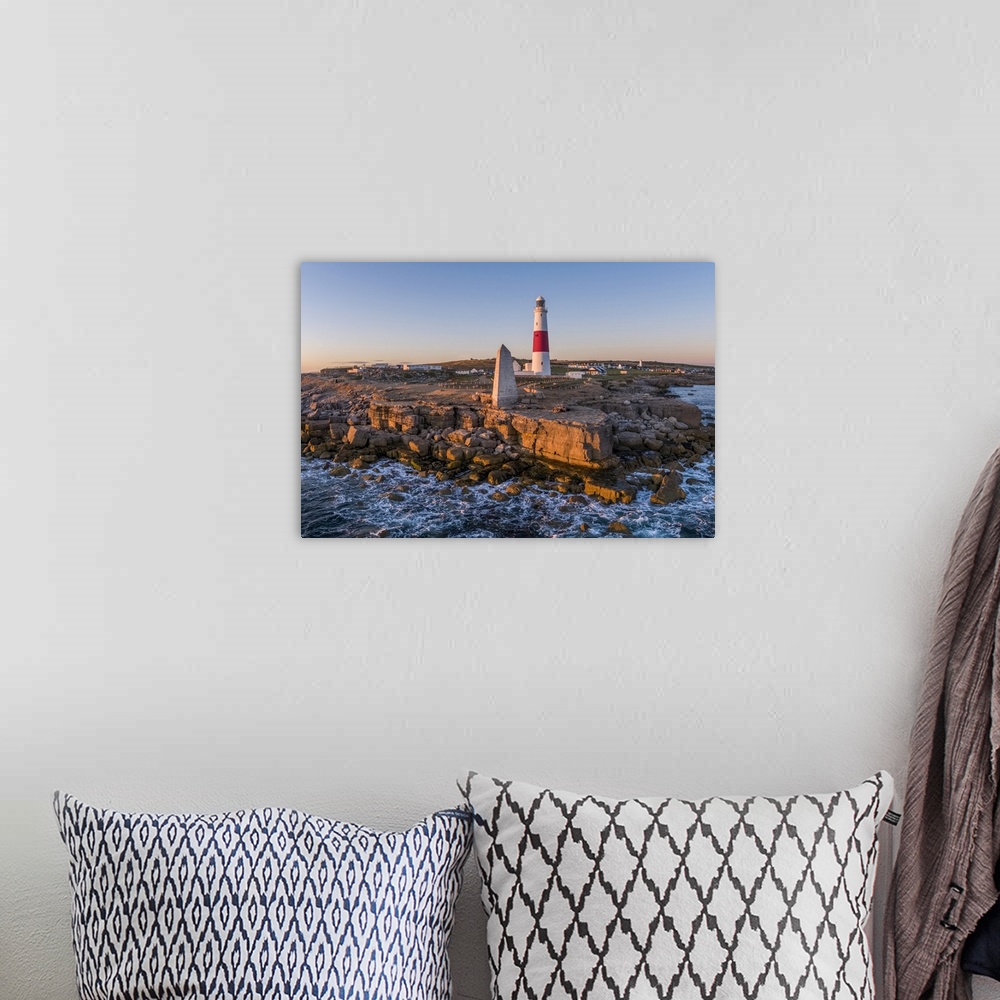 A bohemian room featuring UK, England, Dorset, Isle of Portland, Portland, Portland Bill, Portland Bill Lighthouse and Trin...