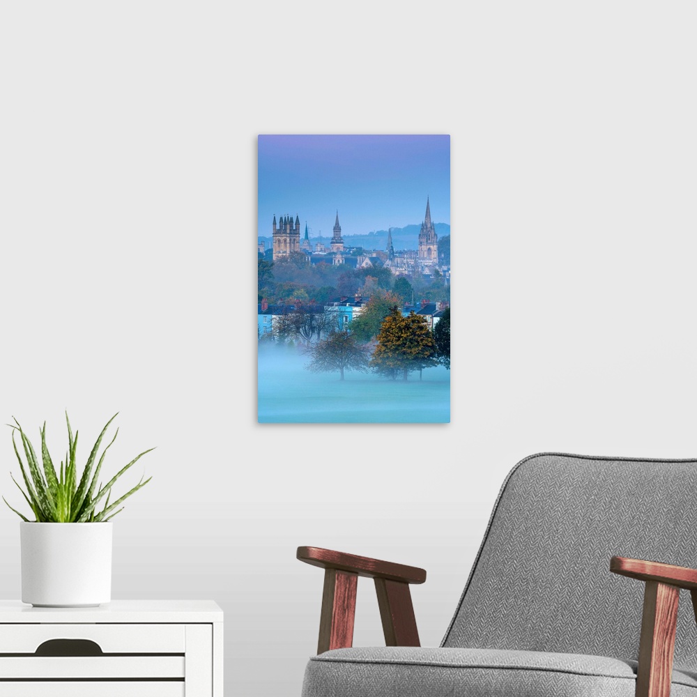 A modern room featuring UK, England, Oxfordshire, Oxford, City Skyline From South Park