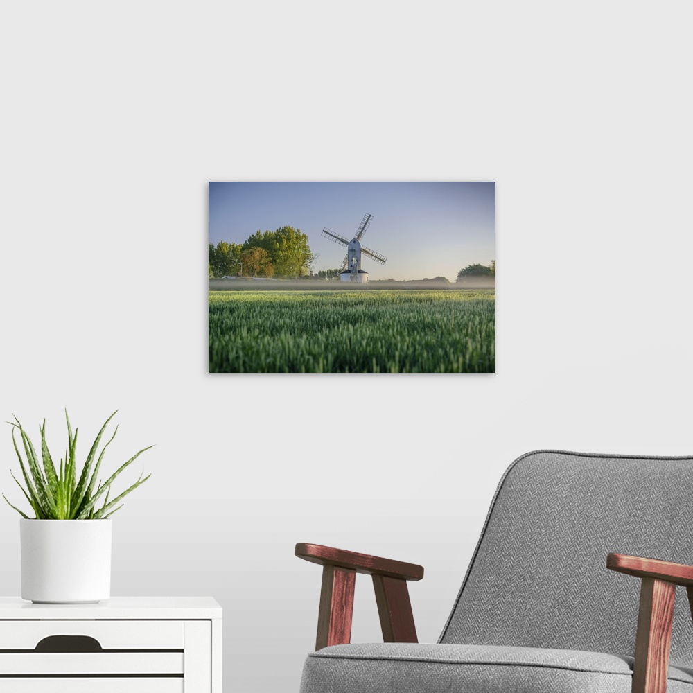 A modern room featuring UK, England, Suffolk, Saxtead Green, Saxtead Green Windmill