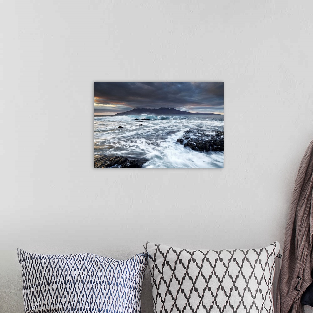 A bohemian room featuring United Kingdom, UK, Scotland, Highlands, Stormy day at Singing Sands
