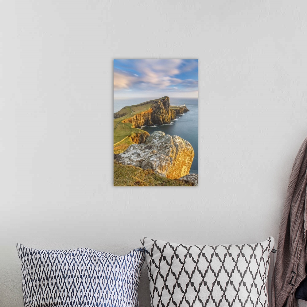 A bohemian room featuring United Kingdom, UK, Scotland, Inner Hebrides, the cliffs of Neist point