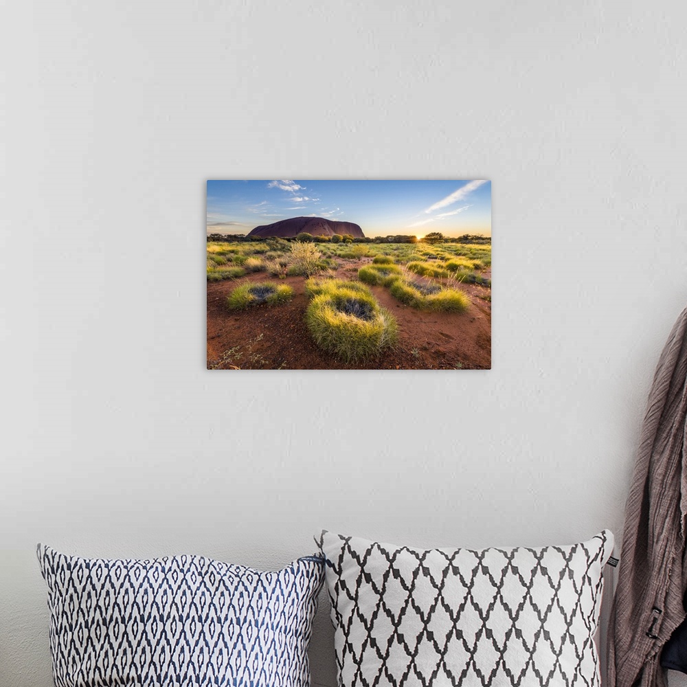 A bohemian room featuring Uluru (Ayers Rock), Uluru-Kata Tjuta National Park, Northern Territory, Central Australia, Austra...