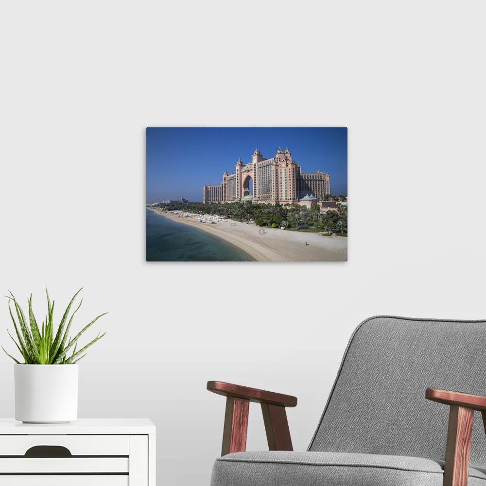 A modern room featuring United Arab Emirates, Dubai, Palm Jumeirah island, Atlantis the Palm.