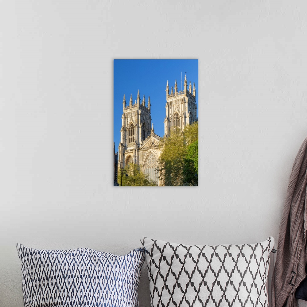 A bohemian room featuring United Kingdom, England, North Yorkshire, York. The Minster on a Spring evening.