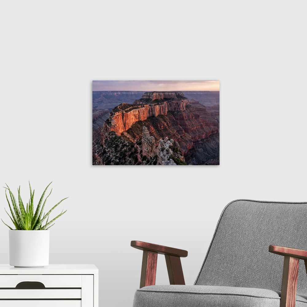 A modern room featuring United States of America, Arizona, Grand Canyon, Cape Royal