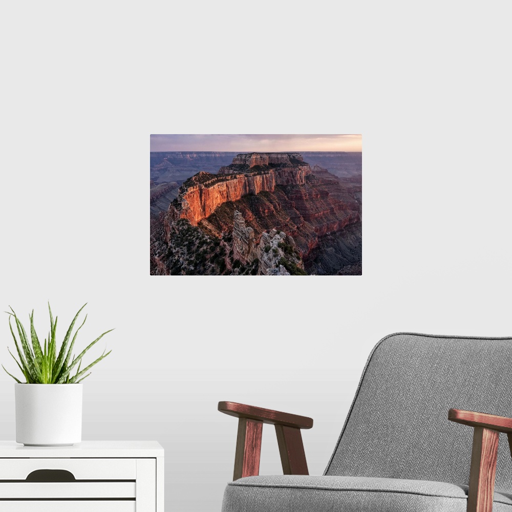 A modern room featuring United States of America, Arizona, Grand Canyon, Cape Royal