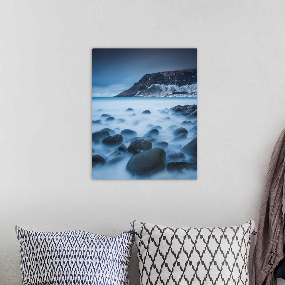 A bohemian room featuring Unstad Beach, Lofoten Islands, Norway