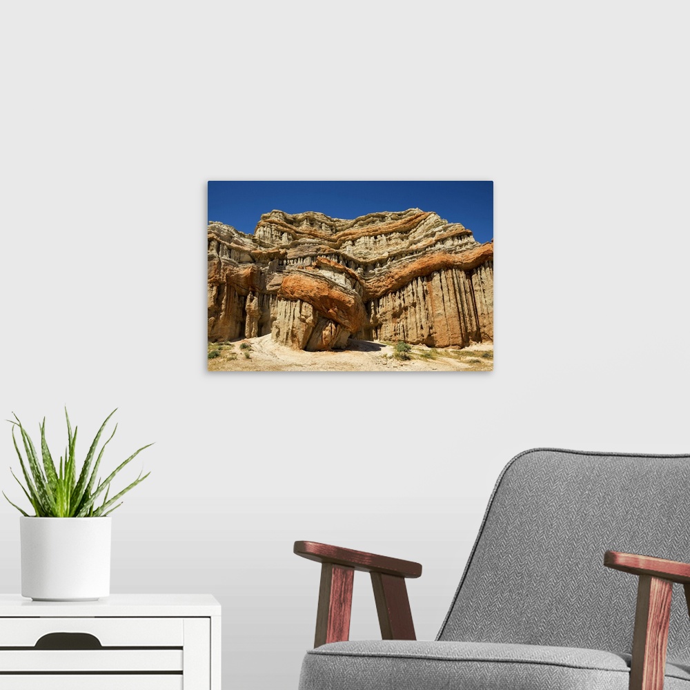 A modern room featuring Unusual Rock Formations, Red Rock State Park, California, USA.