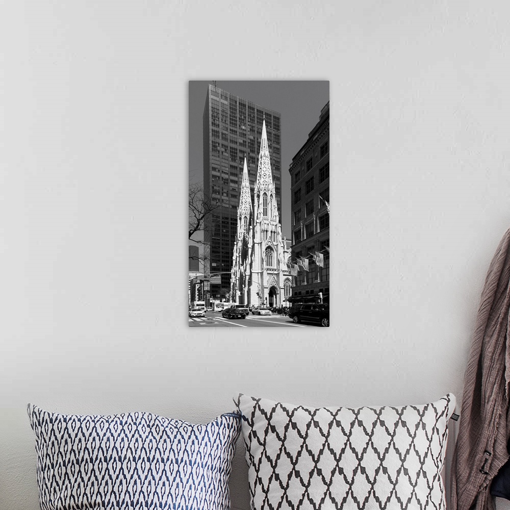 A bohemian room featuring USA, America, American, New York, Manhattan, 5th Avenue, St. Patrick's Cathedral.