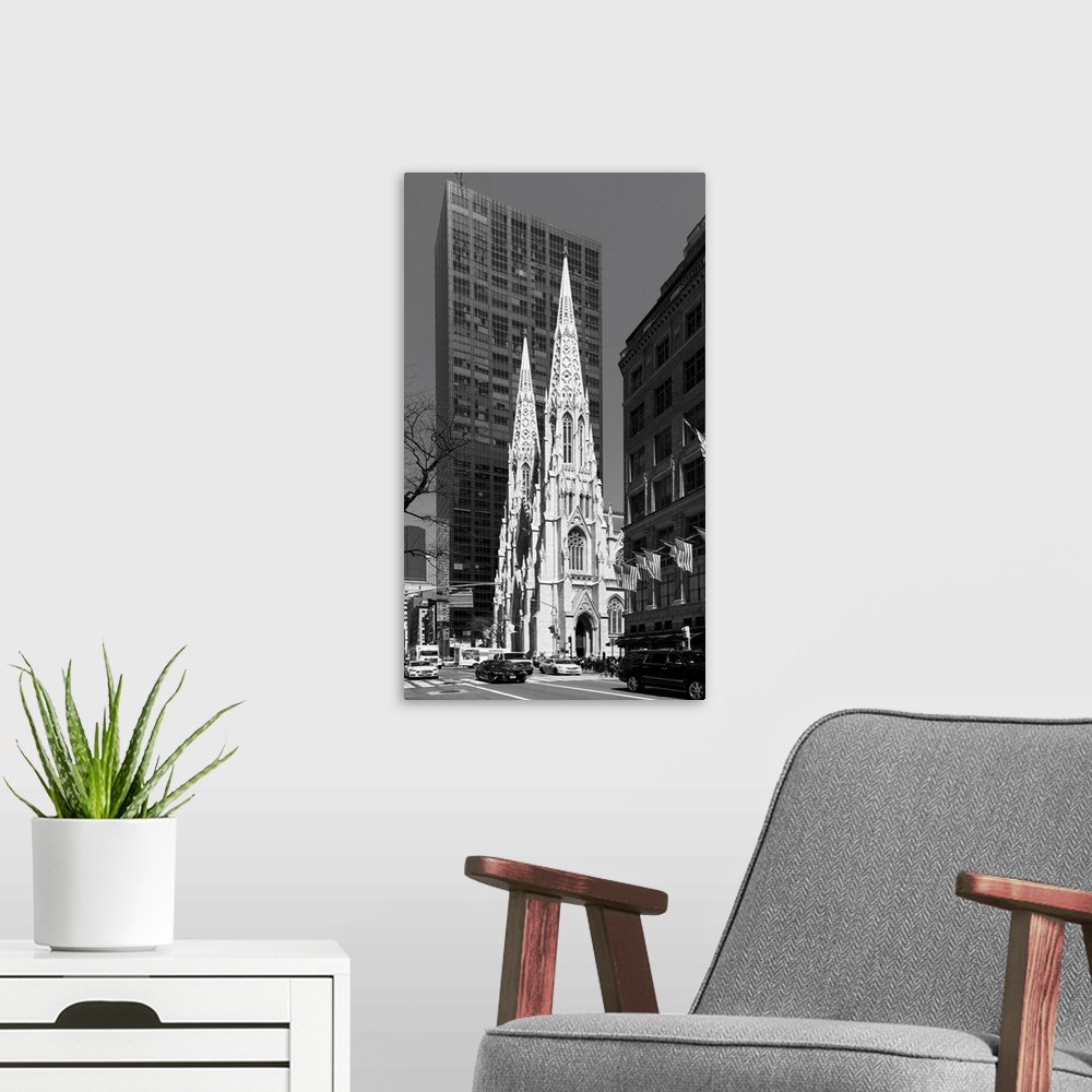 A modern room featuring USA, America, American, New York, Manhattan, 5th Avenue, St. Patrick's Cathedral.