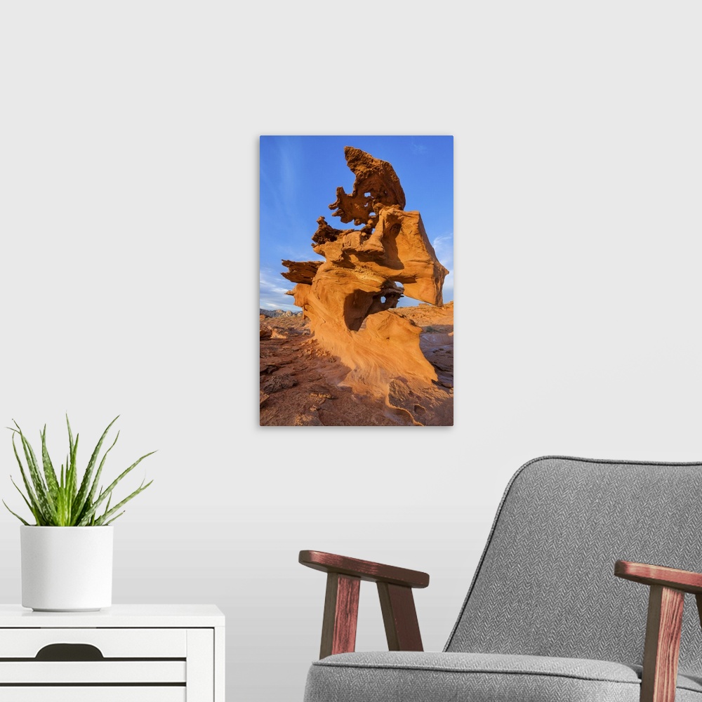 A modern room featuring USA, Nevada, Mojave Desert, Gold Butte National Monument, Little Finland.