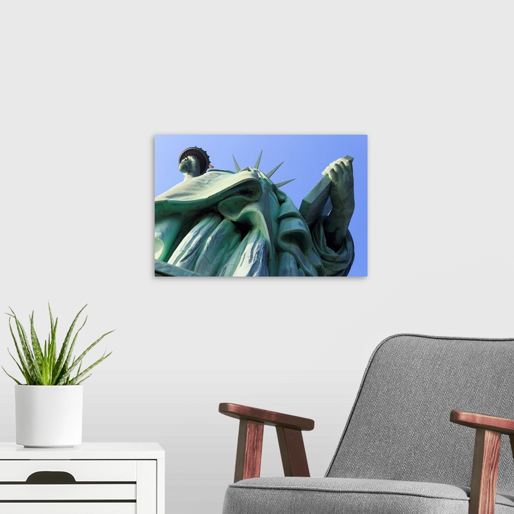 A modern room featuring USA, New York City, Liberty Island, Statue of Liberty.