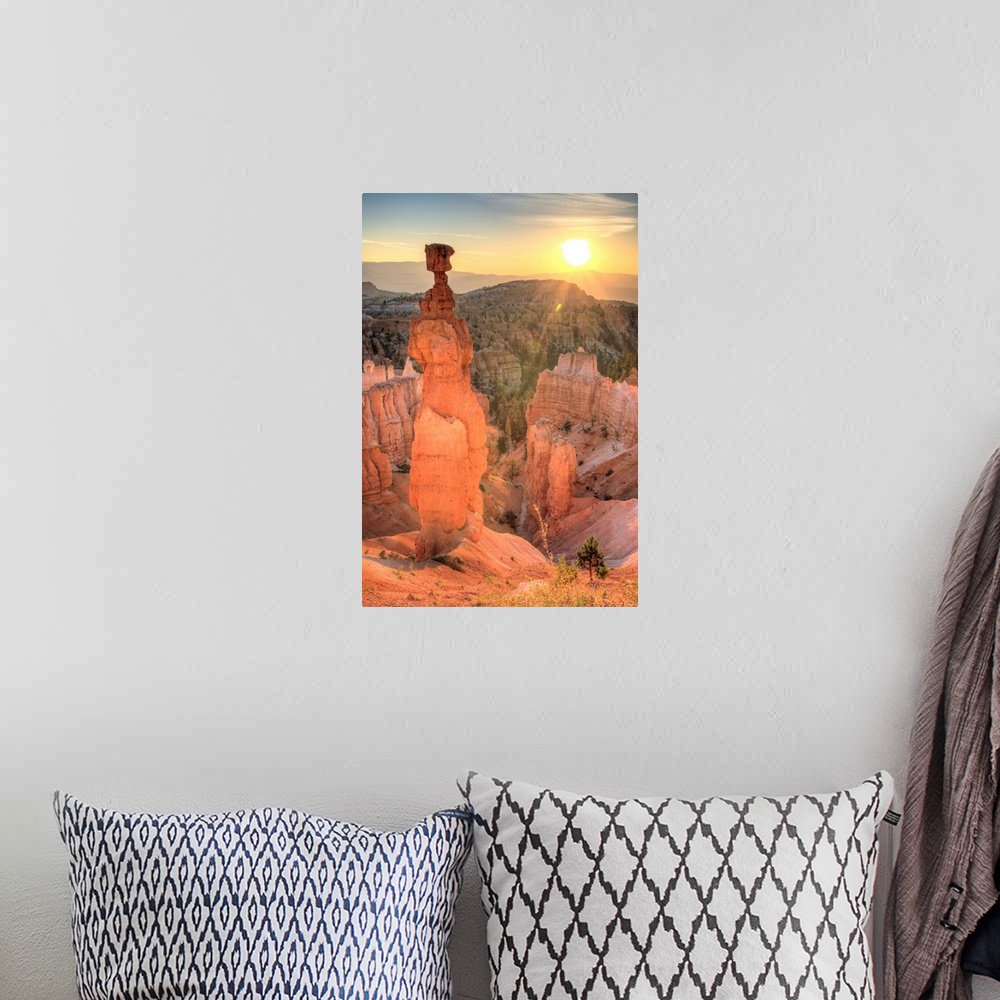 A bohemian room featuring USA, Utah, Bryce Canyon National Park, Thor's Hammer