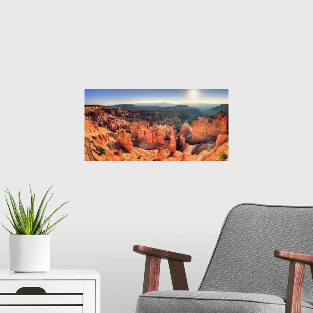 A modern room featuring USA, Utah, Bryce Canyon National Park, Thor's Hammer