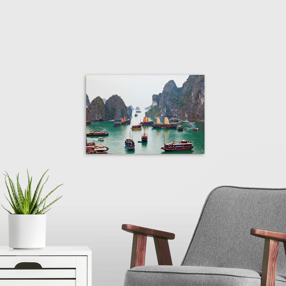 A modern room featuring Vietnam, Halong Bay