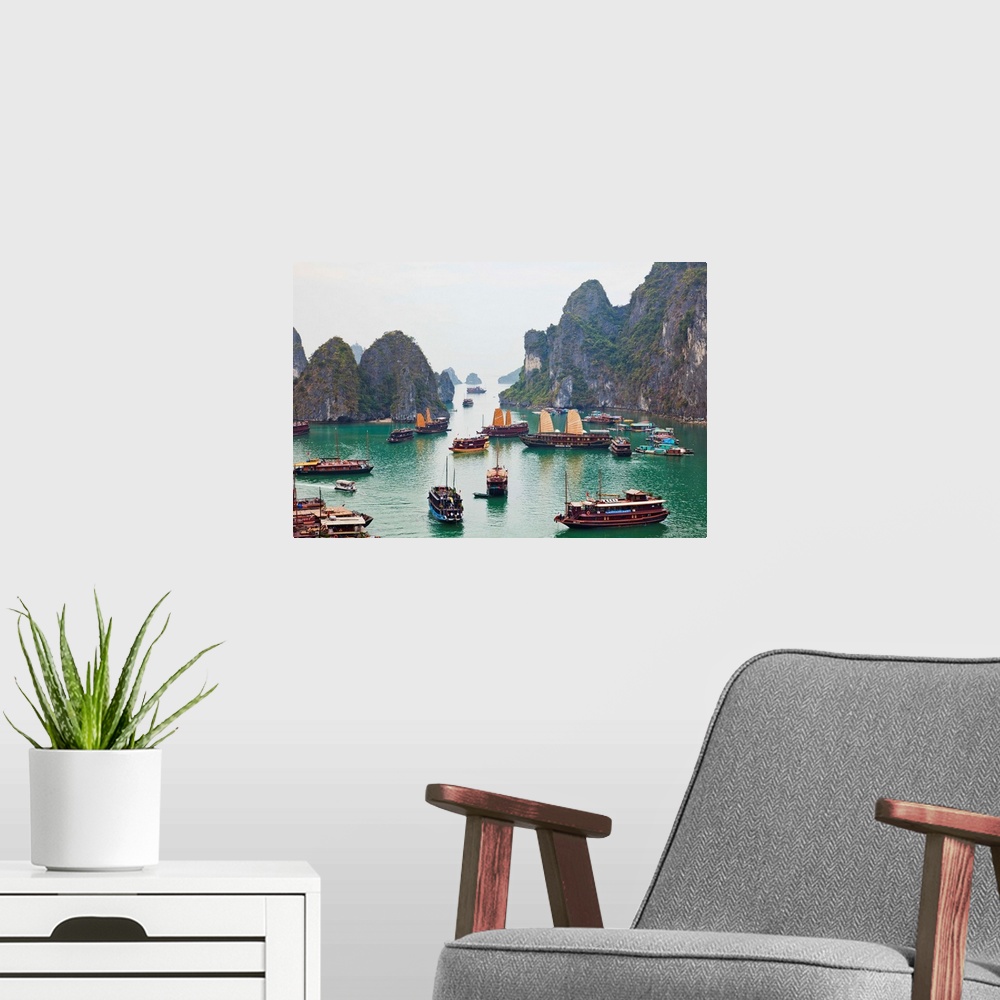 A modern room featuring Vietnam, Halong Bay