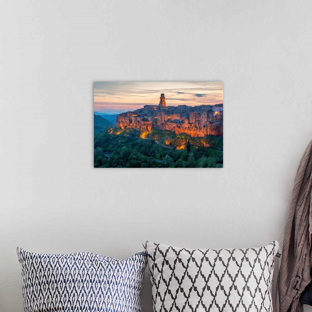 A bohemian room featuring View at Pitigliano, Grosseto, Maremma,Tuscany, Italy.
