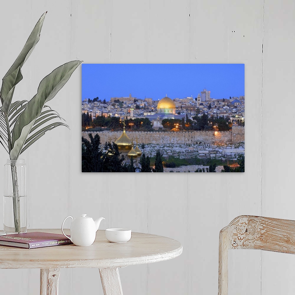 A farmhouse room featuring View Of Jerusalem From The Mount Of Olives, Jerusalem, Israel, Middle East