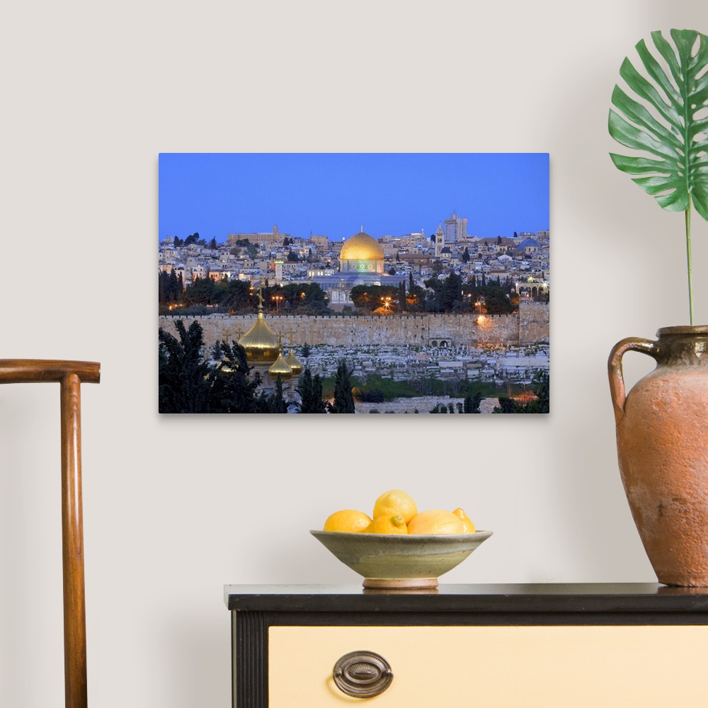 A traditional room featuring View Of Jerusalem From The Mount Of Olives, Jerusalem, Israel, Middle East