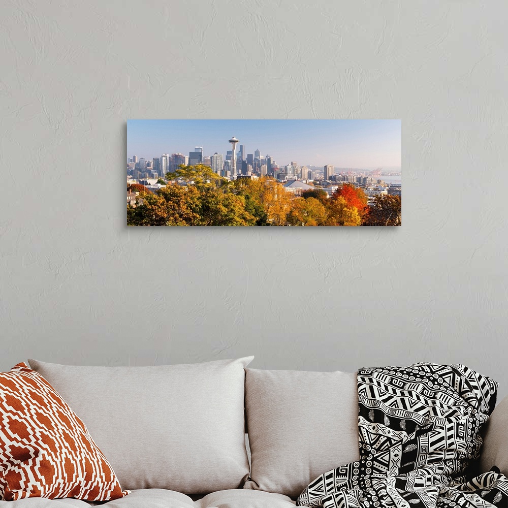 A bohemian room featuring View of Seattle from Kerry Park, Seattle Washington, USA.