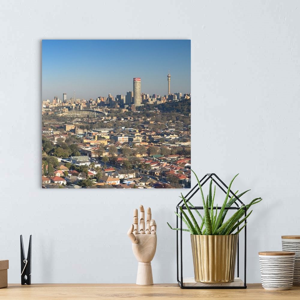 A bohemian room featuring View of skyline, Johannesburg, Gauteng, South Africa