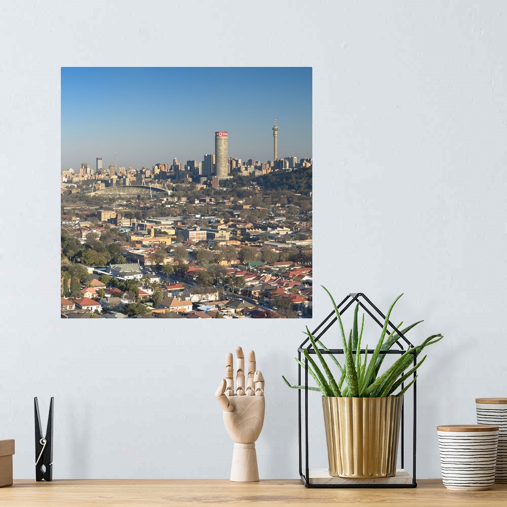 A bohemian room featuring View of skyline, Johannesburg, Gauteng, South Africa