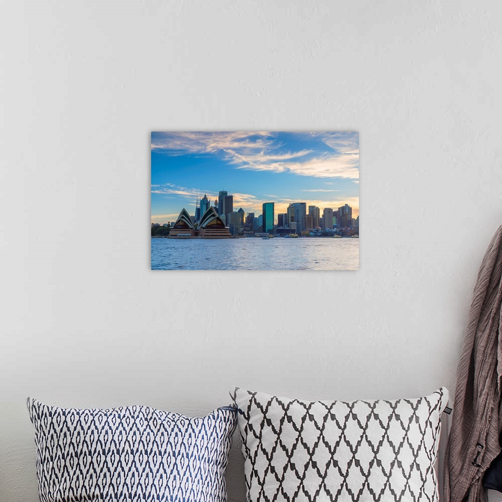 A bohemian room featuring View Of Skyline, Sydney, New South Wales, Australia