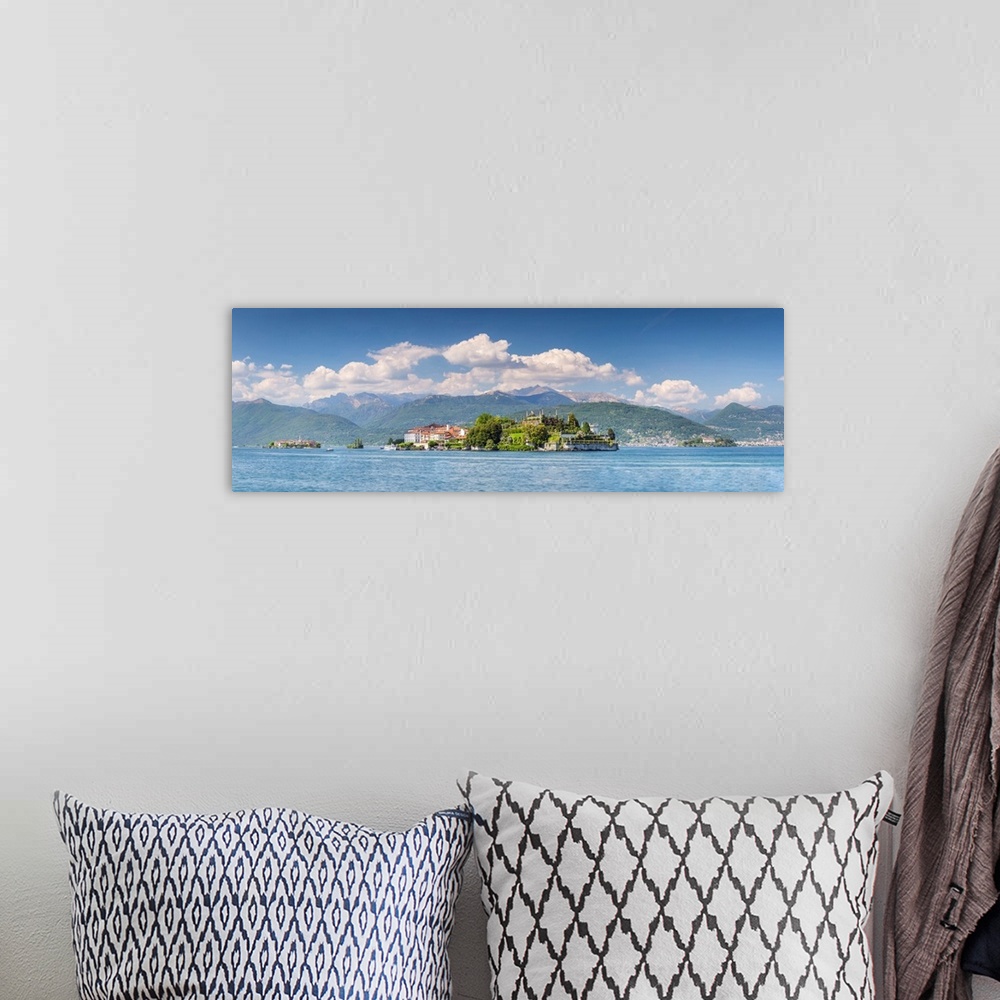 A bohemian room featuring View Of The Borromean Islands, Isola Dei Pescatori, Isola Bella, Isola Madre And Scoglio Della Ma...