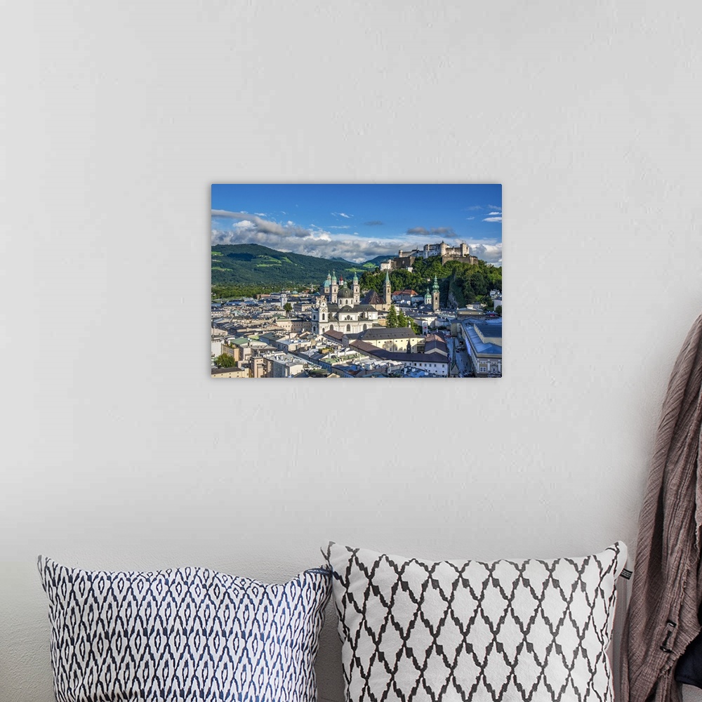 A bohemian room featuring View over the old town and Hohensalzburg Castle, Salzburg, Austria