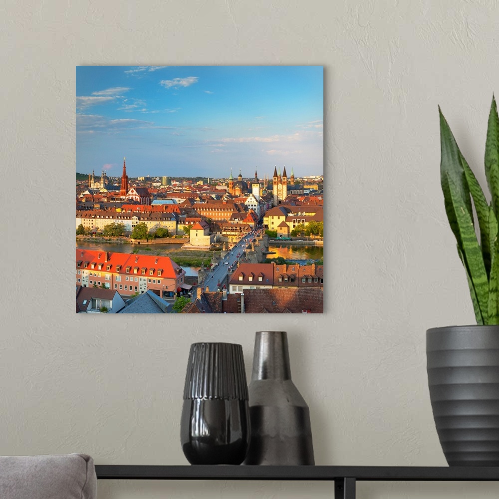 A modern room featuring View over Wurzburg, Bavaria, Germany.