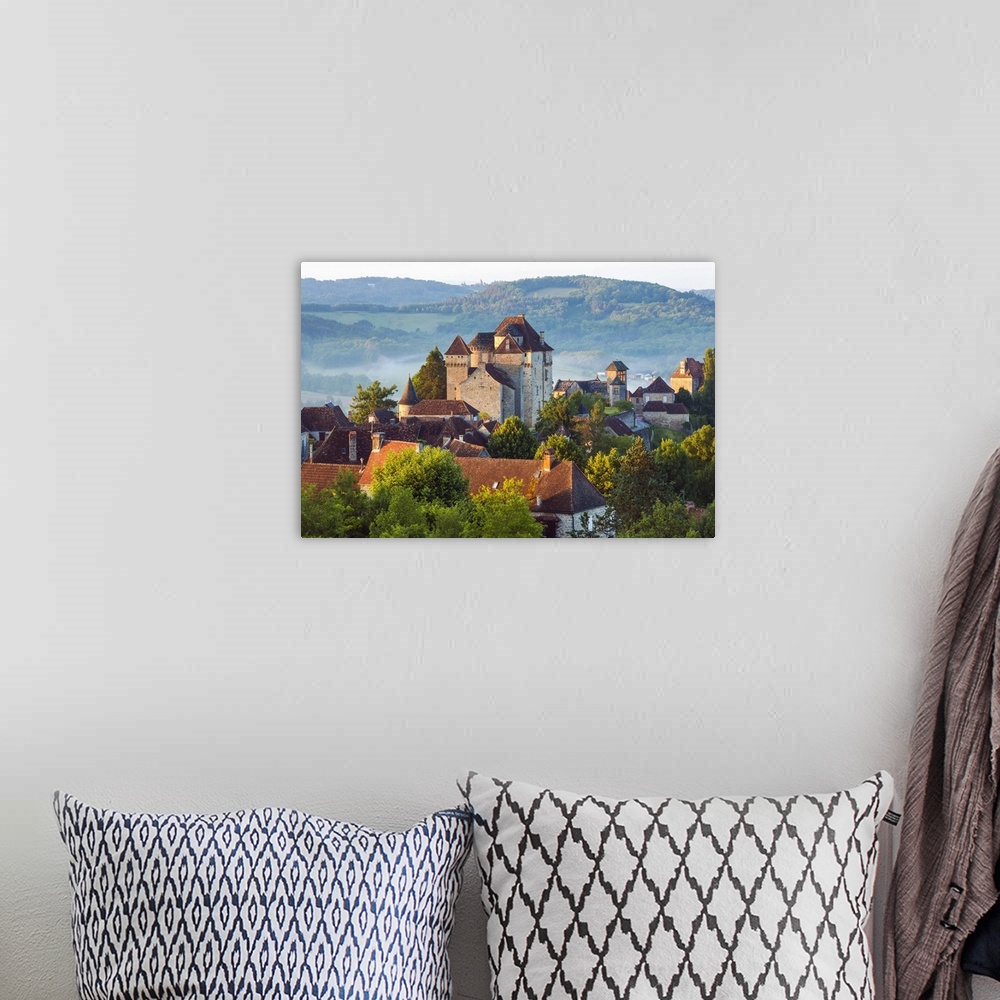 A bohemian room featuring Village of Curemonte, Correze, Limousin, France.