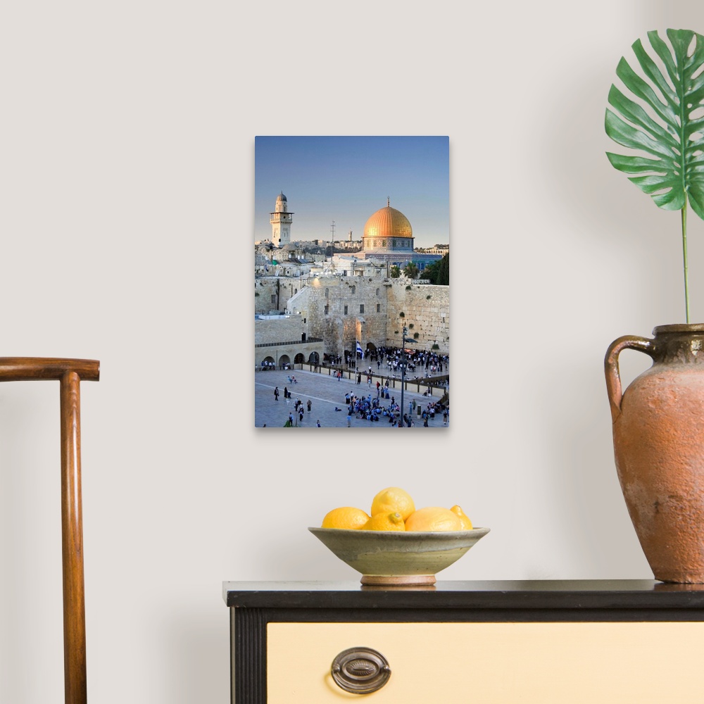 A traditional room featuring Wailing Wall / Western Wall and Dome of The Rock Mosque, Jerusalem, Israel
