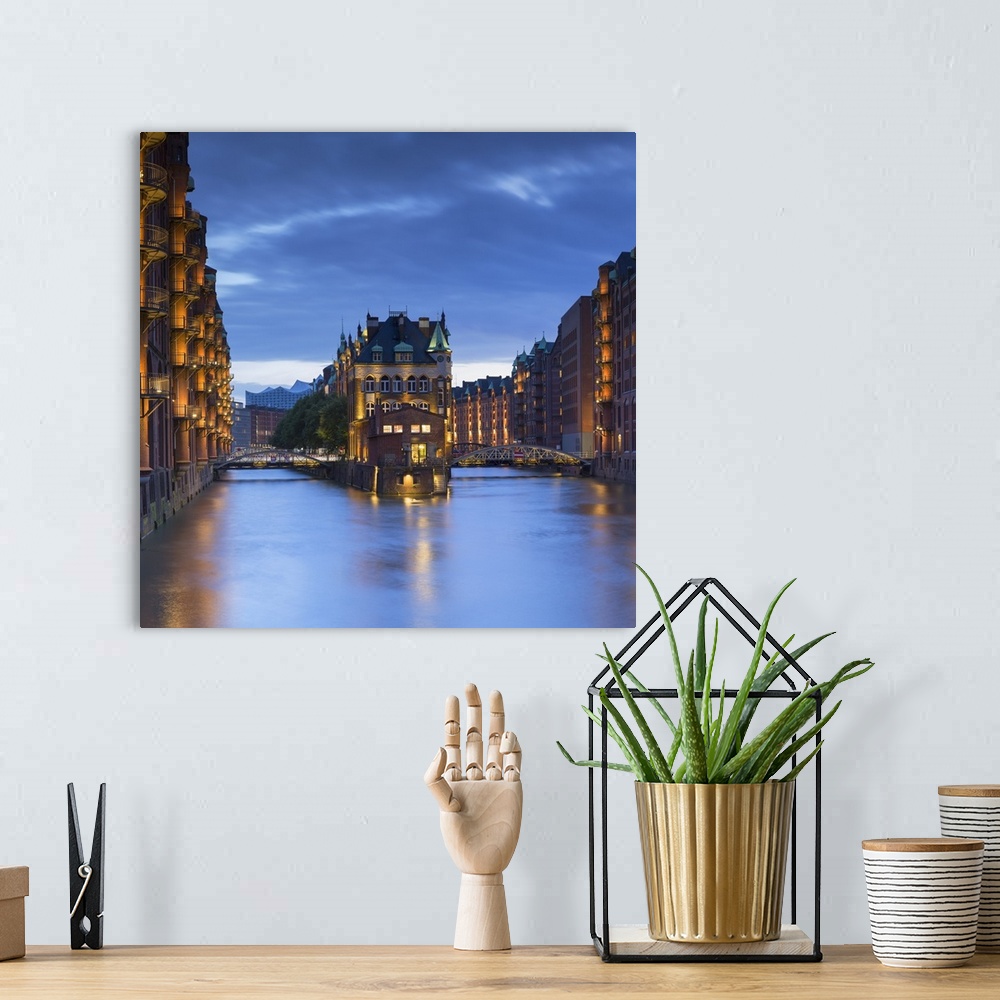 A bohemian room featuring Warehouses of Speicherstadt (UNESCO World Heritage Site), Hamburg, Germany.