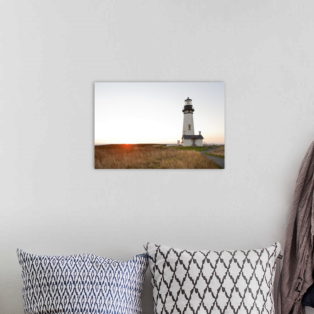 A bohemian room featuring Yaquina Head Lighthouse, Oregon Coast, Oregon, USA