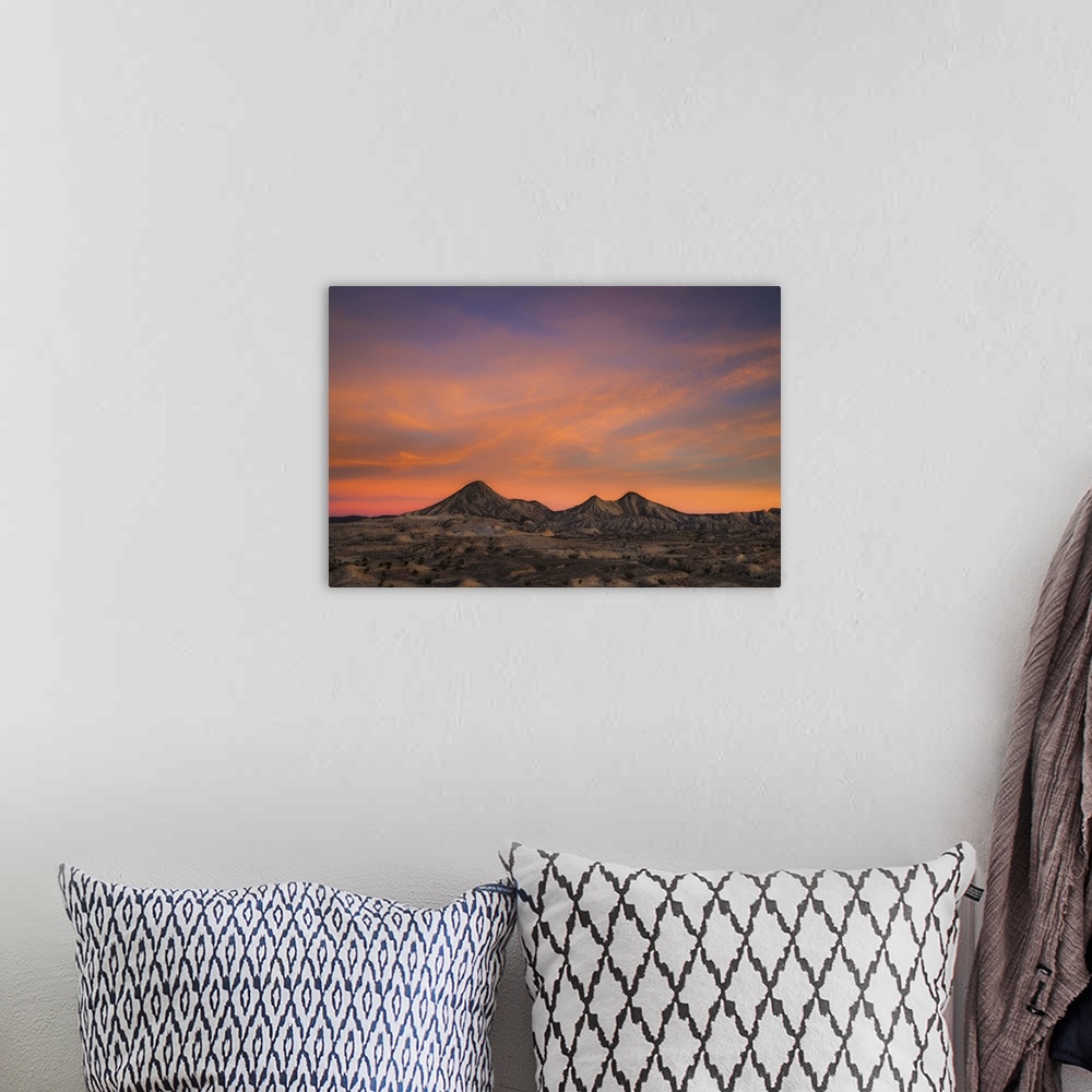 A bohemian room featuring A Gorgeous Sunset Over the Arizona Desert, AZ