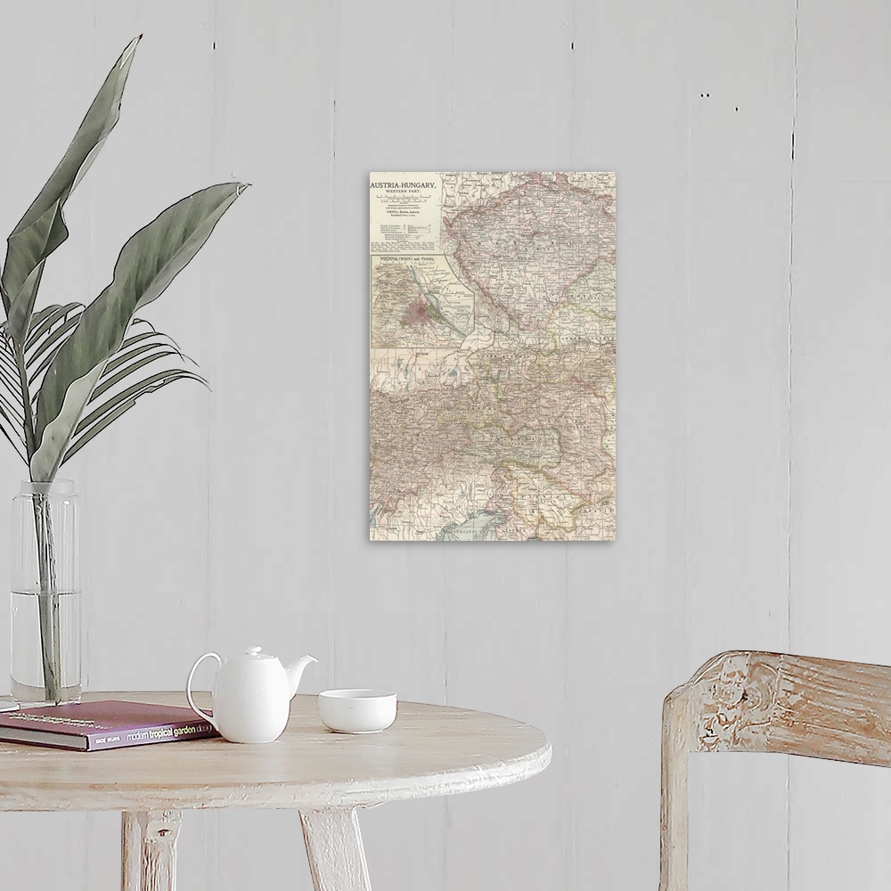 A farmhouse room featuring Austria-Hungary, Western Part - Vintage Map
